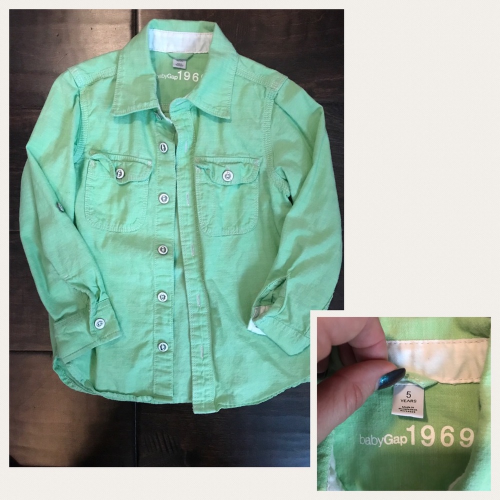 4 boys items for $15! Gap Boys Long Sleeve Shirt 5